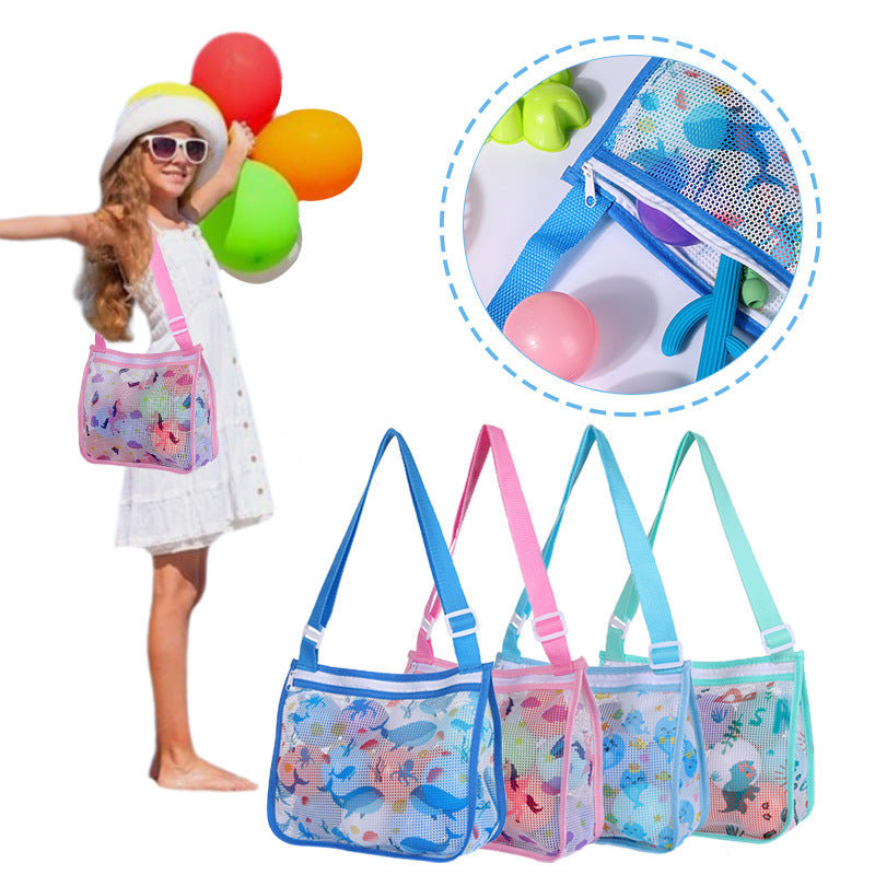 Mesh Beach Bag with Practical Zipper LoungeYard — product view 1