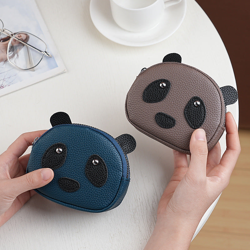 Cute Panda-Themed Zippered Coin Purse — product view 4