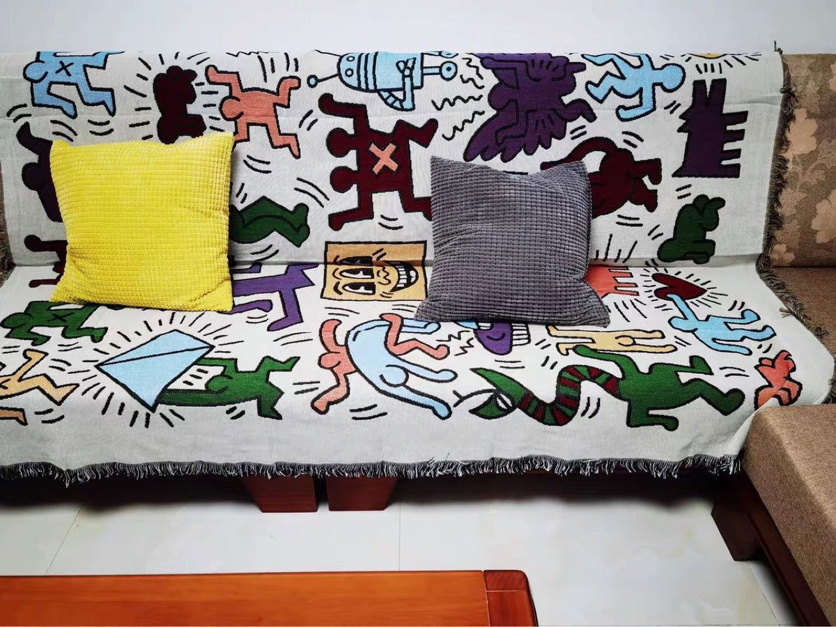 Artistic Graphic Throw Blanket — product view 3