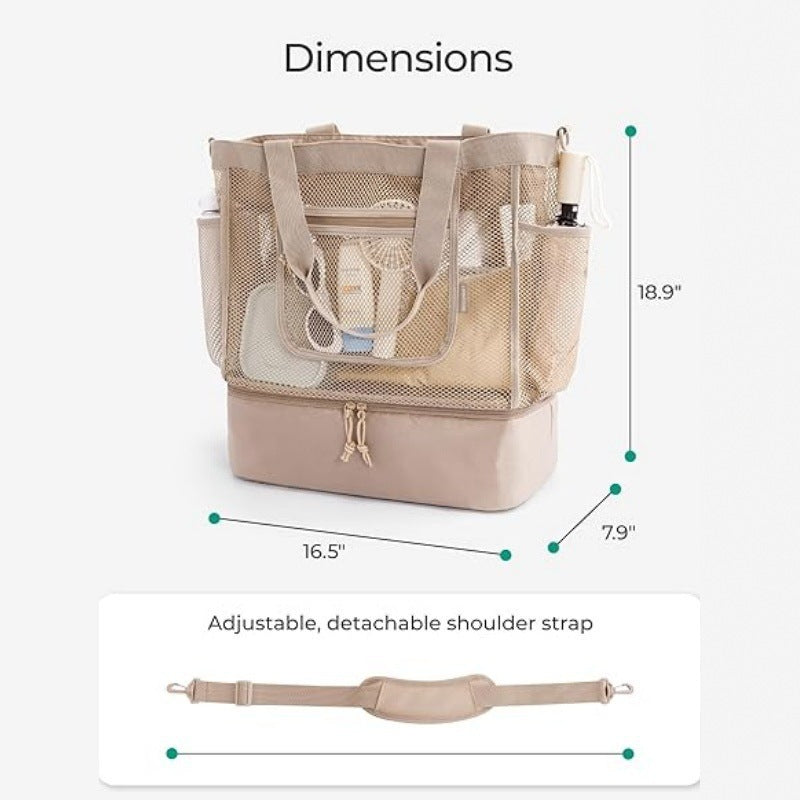 Spacious and Functional Cooler Bag with Removable Compartments LoungeYard — product view 4