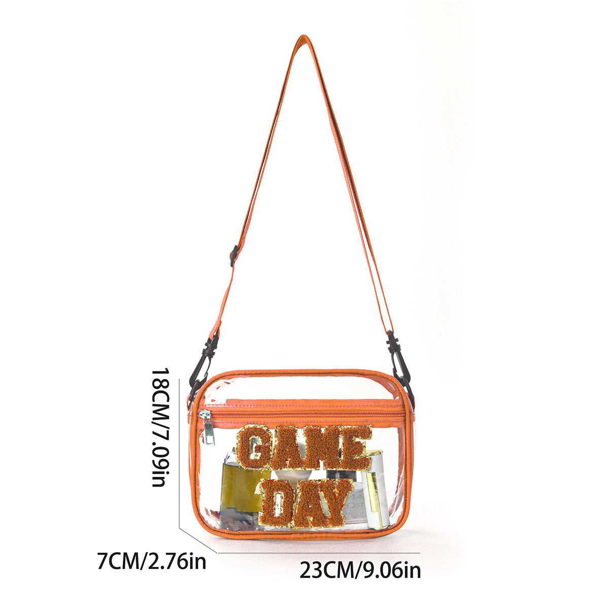 Transparent shoulder bag with clever design LoungeYard — product view 4