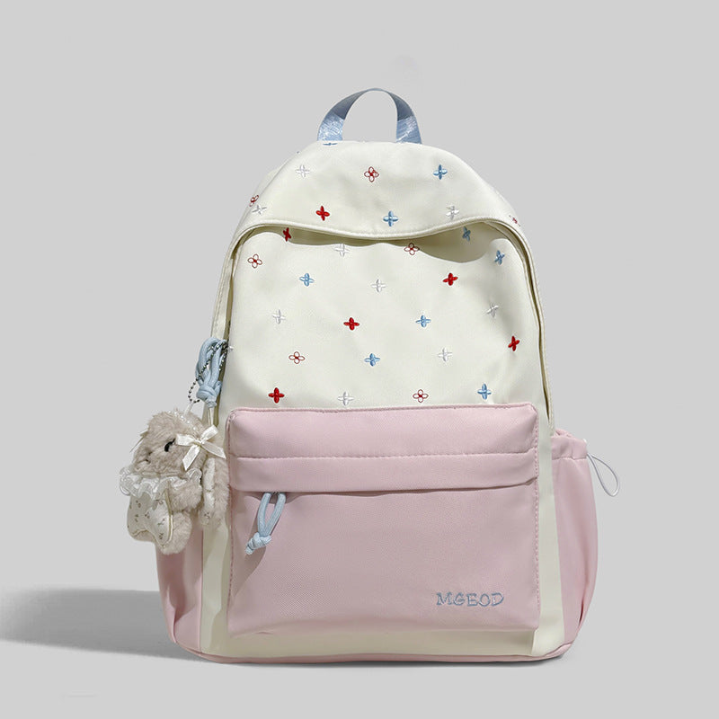 Decorative Floral Embroidered Backpack LoungeYard — product view 6