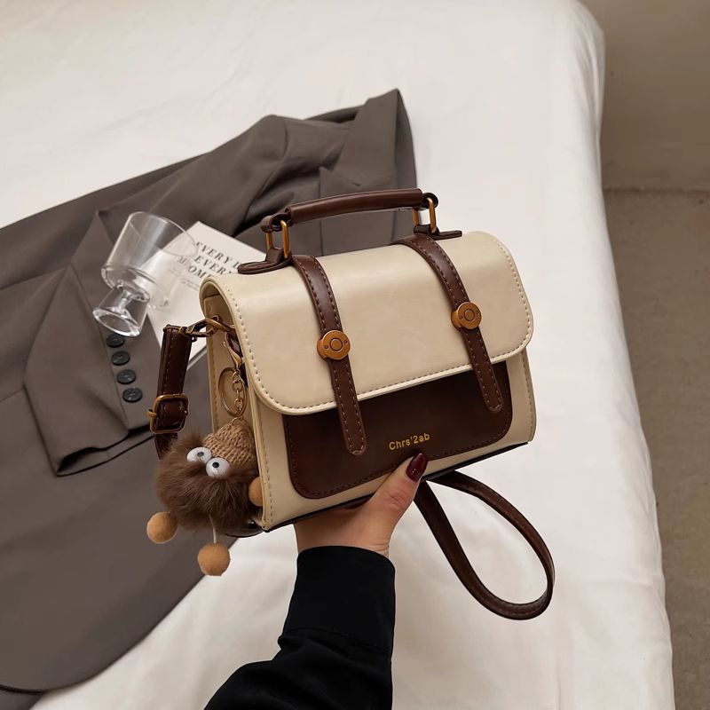 Structured Faux Leather Handbag LoungeYard — product view 7