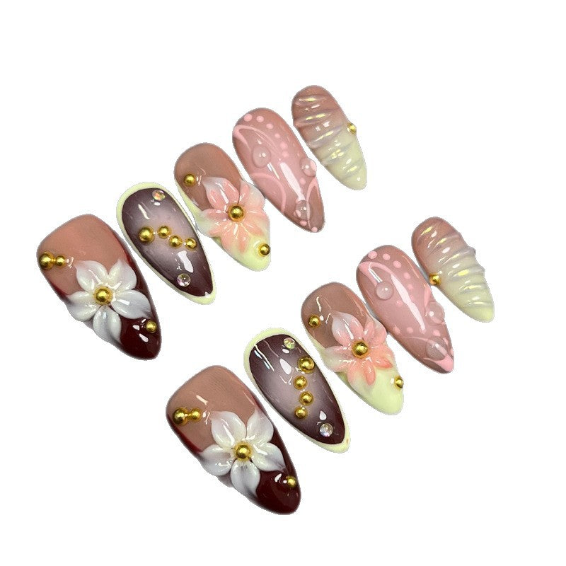 Decorative Stiletto Press-On Nails Set — product view 4