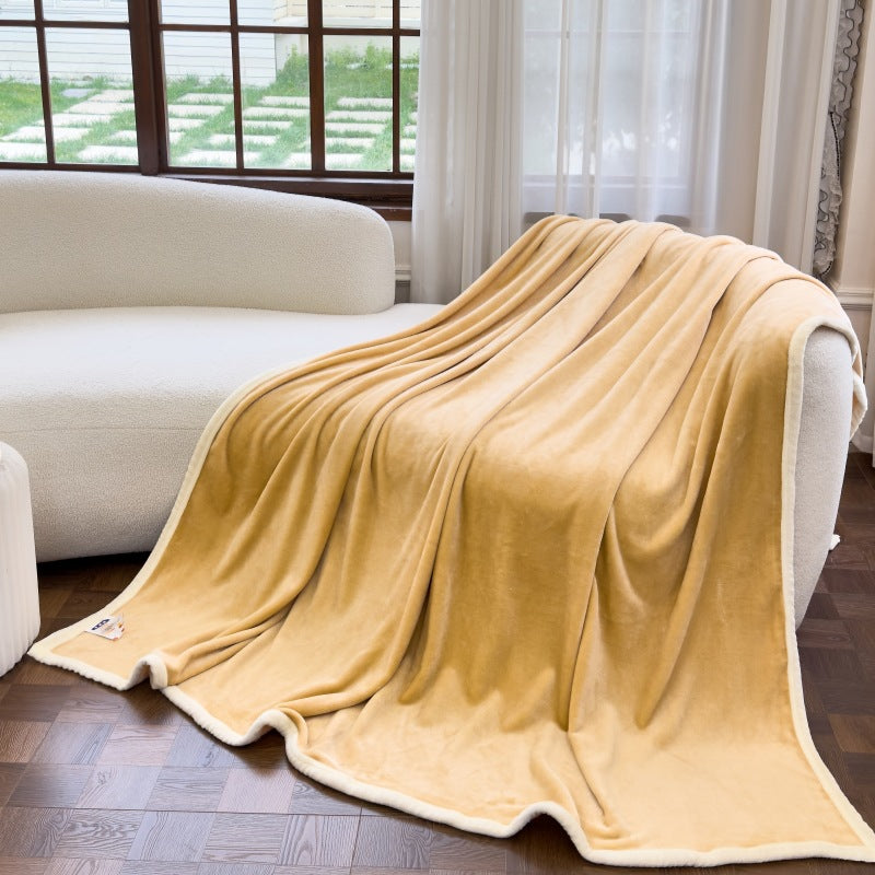 Plush Fleece Throw Blanket LoungeYard — product view 2