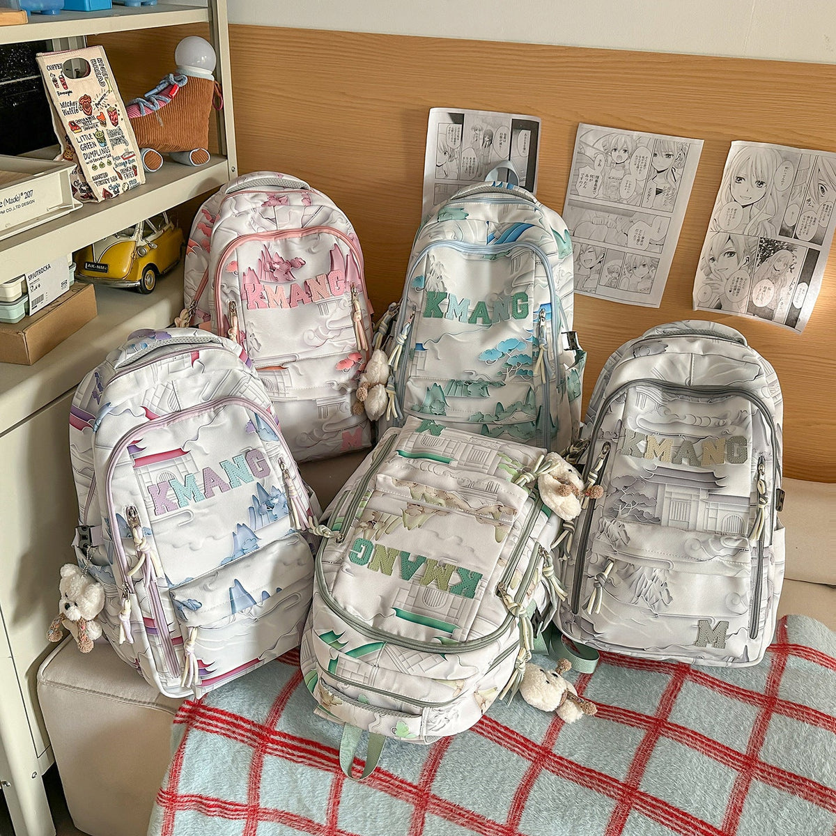 Artistic Graphic Design Backpack LoungeYard — product view 4