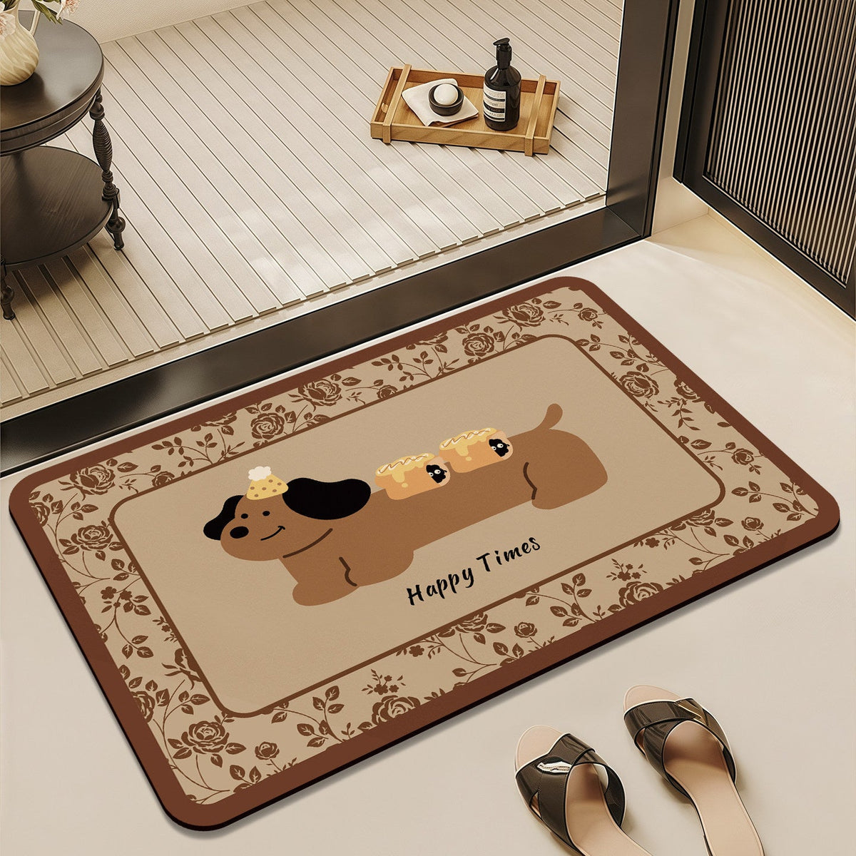 Decorative Plush Bathroom Mat for Floor Comfort — product view 5