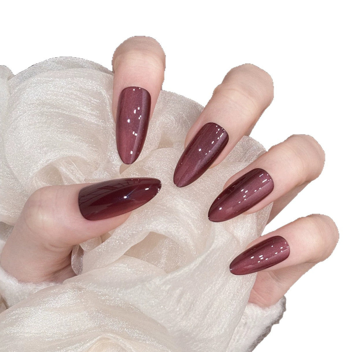 Stylish Almond-Shaped Press-On Nail Set — product view 5