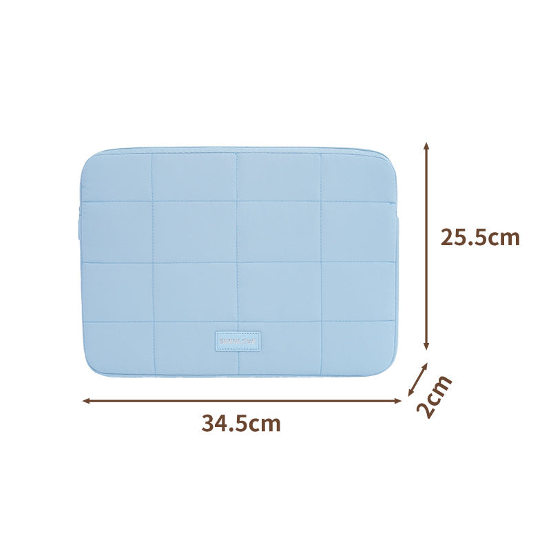 Quilted Slim Padded Laptop Sleeve with Shock-Absorbent Padding LoungeYard — product view 7