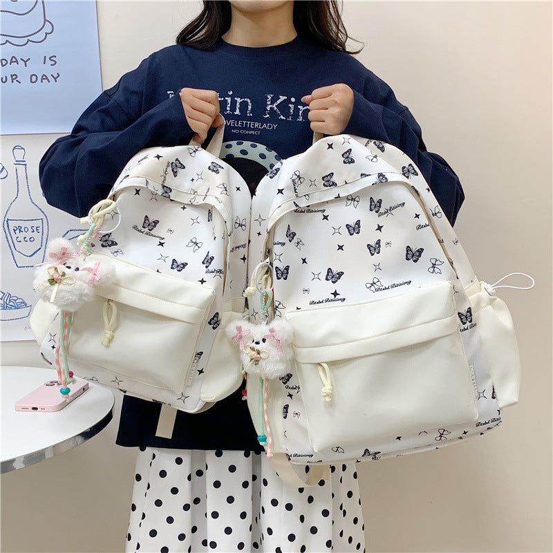 Butterfly Print Backpack LoungeYard — product view 2