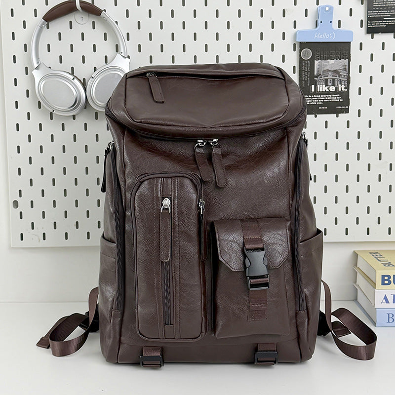 Multi-Functional Leather Backpack LoungeYard — product view 7