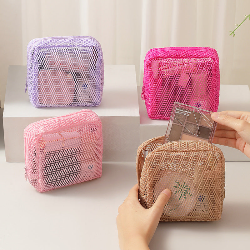 Breathable Mesh Travel Toiletry Organizer Pouch LoungeYard — product view 3