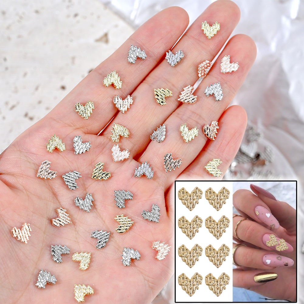 Heart-Shaped Nail Art Charms — product view 1