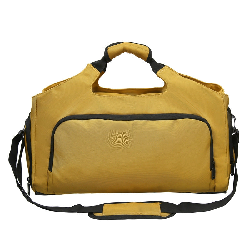 Sporty multifunctional duffle bag with sturdy outer pockets LoungeYard — product view 3