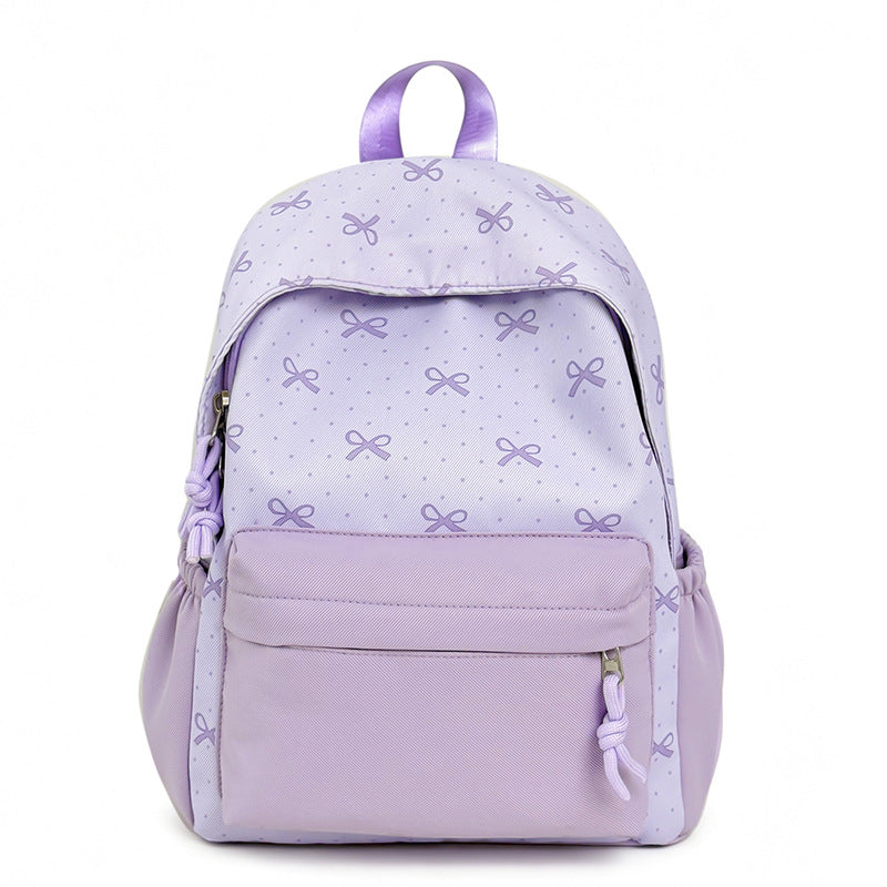 Cute Decorative Bow-Themed Backpack LoungeYard — product view 5