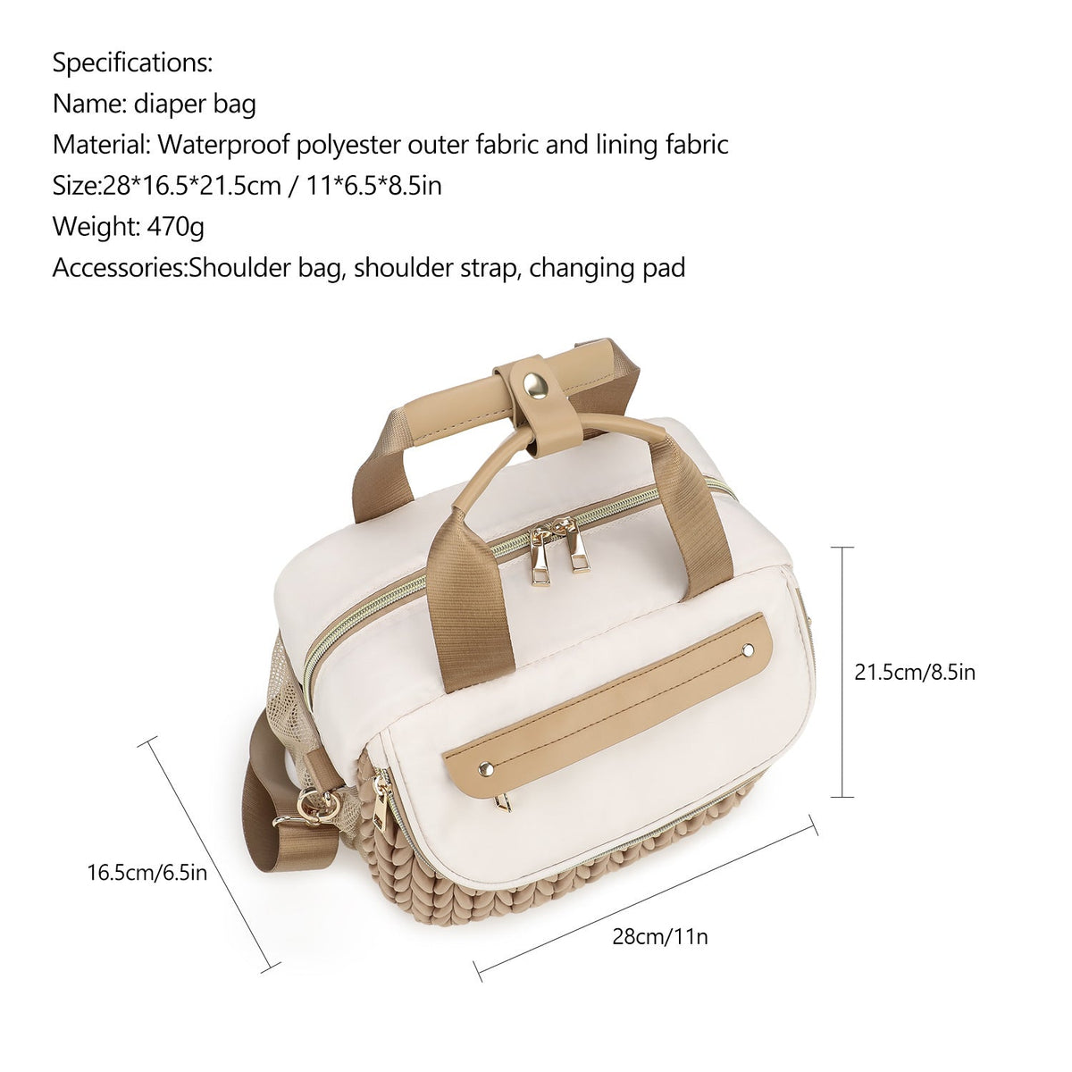 Modular handbag with braided design LoungeYard — product view 4