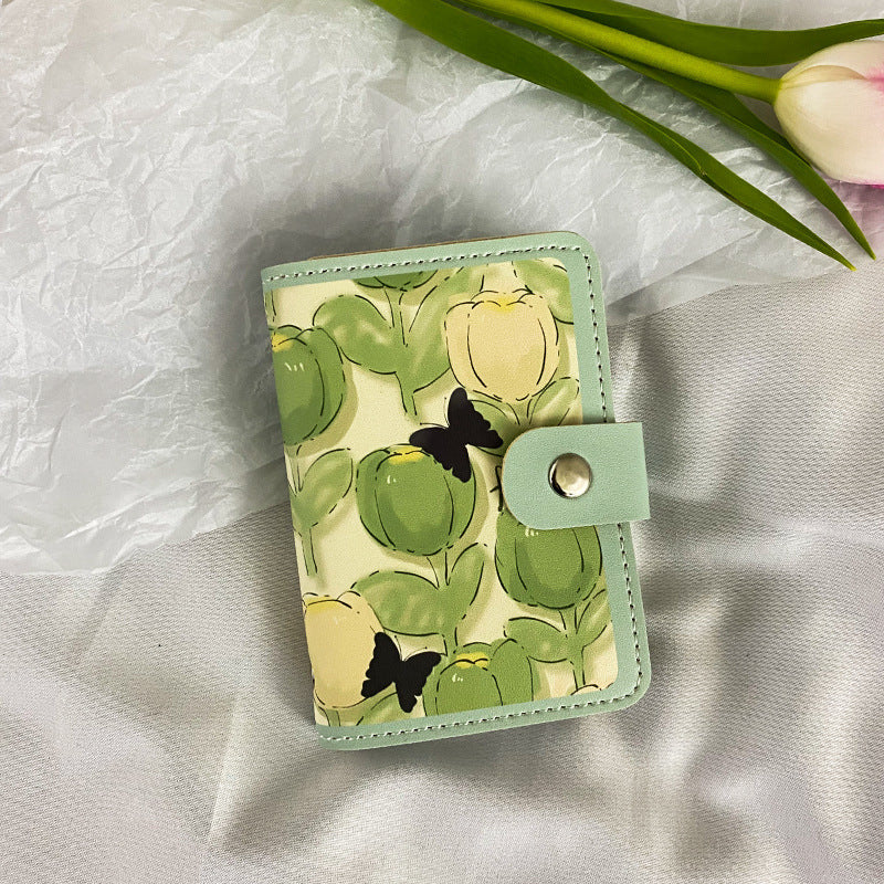Floral Print Zippered Cardholder LoungeYard — product view 5