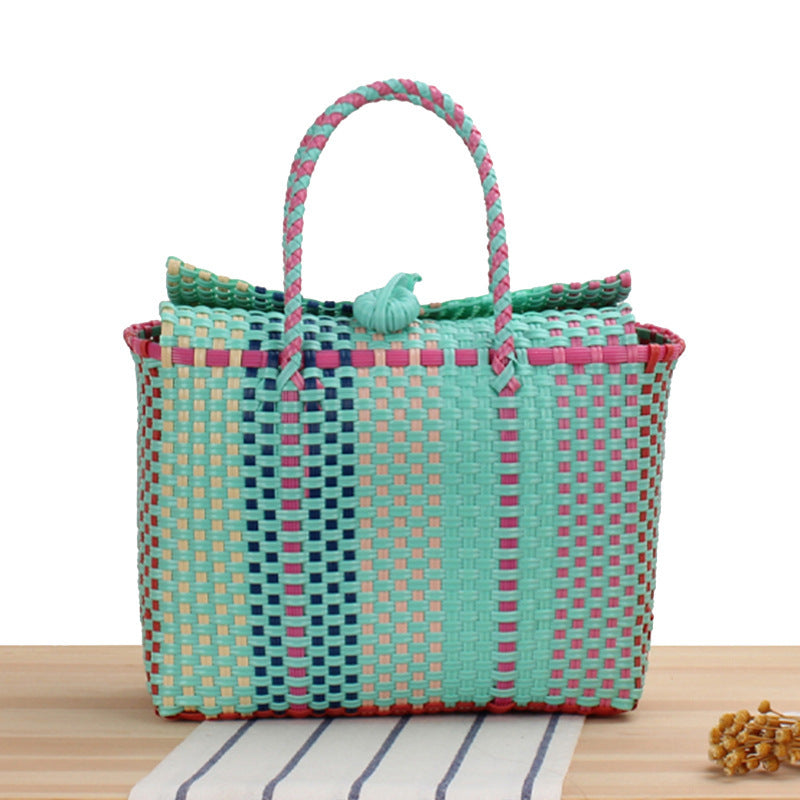 Beach handbag in modern braided design LoungeYard — product view 7