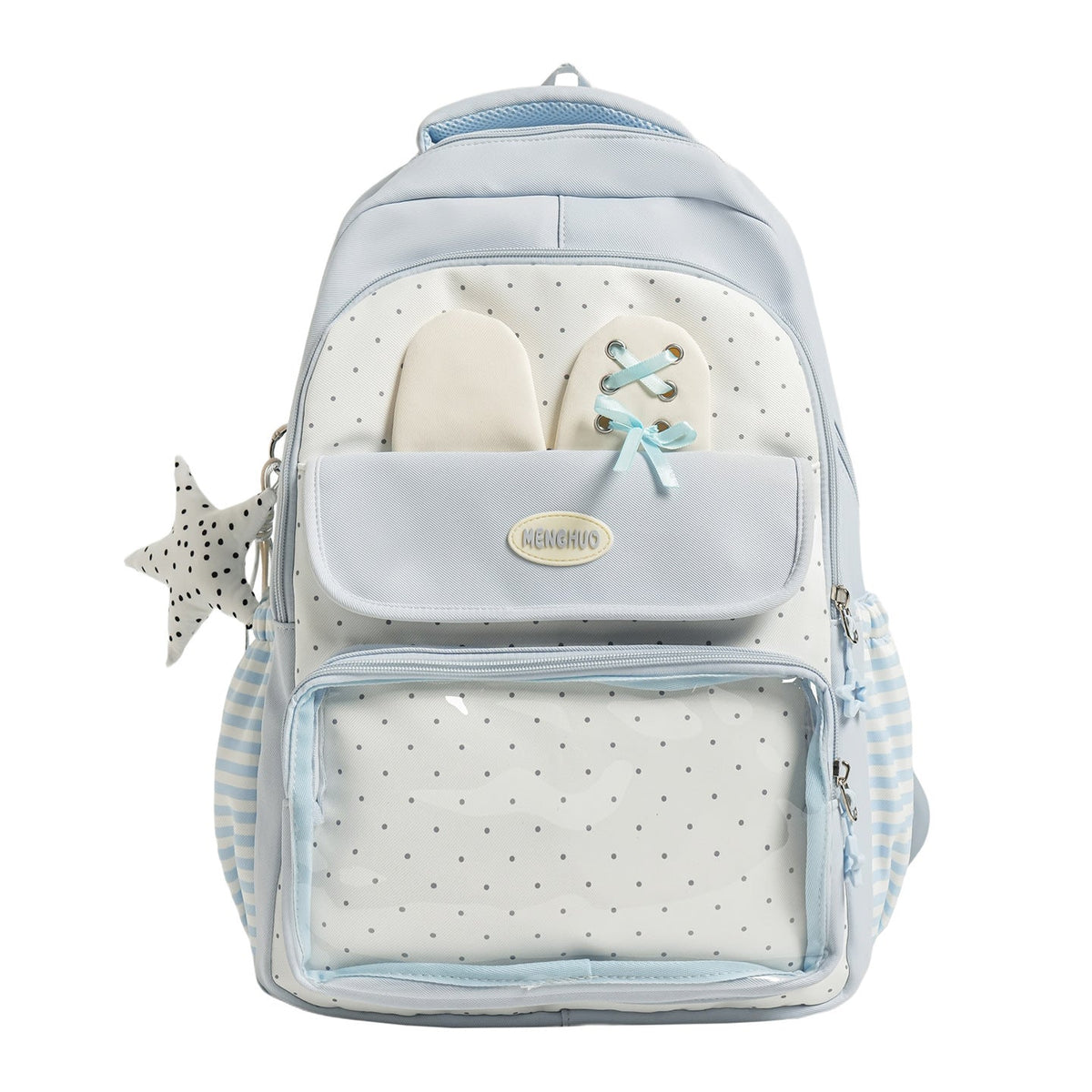 Multi-Compartment Polka Dot Backpack LoungeYard — product view 5
