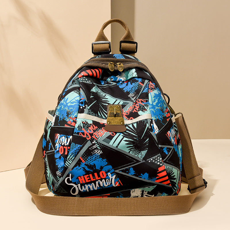Trendy Graphic Print Backpack LoungeYard — product view 1