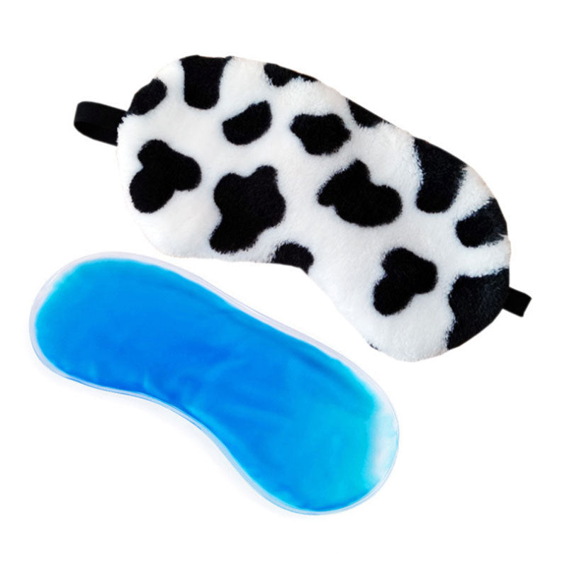Women's soft plush sleep mask with ergonomic padding and elastic comfort band LoungeYard — product view 6