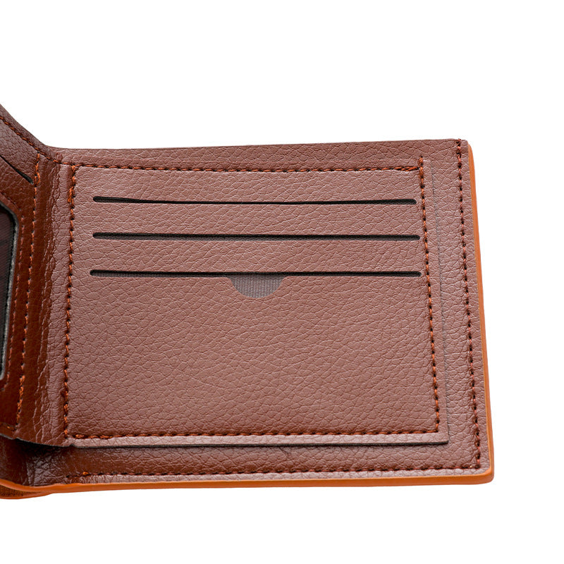Textured Leather Folded Wallet LoungeYard — product view 3