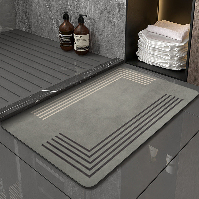 Modern Geometric Design Bath Mat — product view 5
