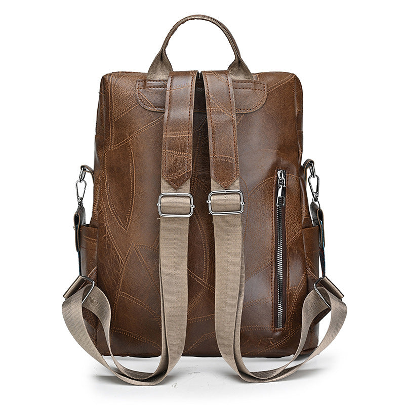 Stylish Leather Backpack LoungeYard — product view 3