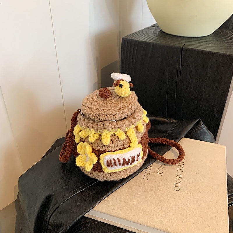 Fun Crochet Honey Jar Mini Bag — product view 6