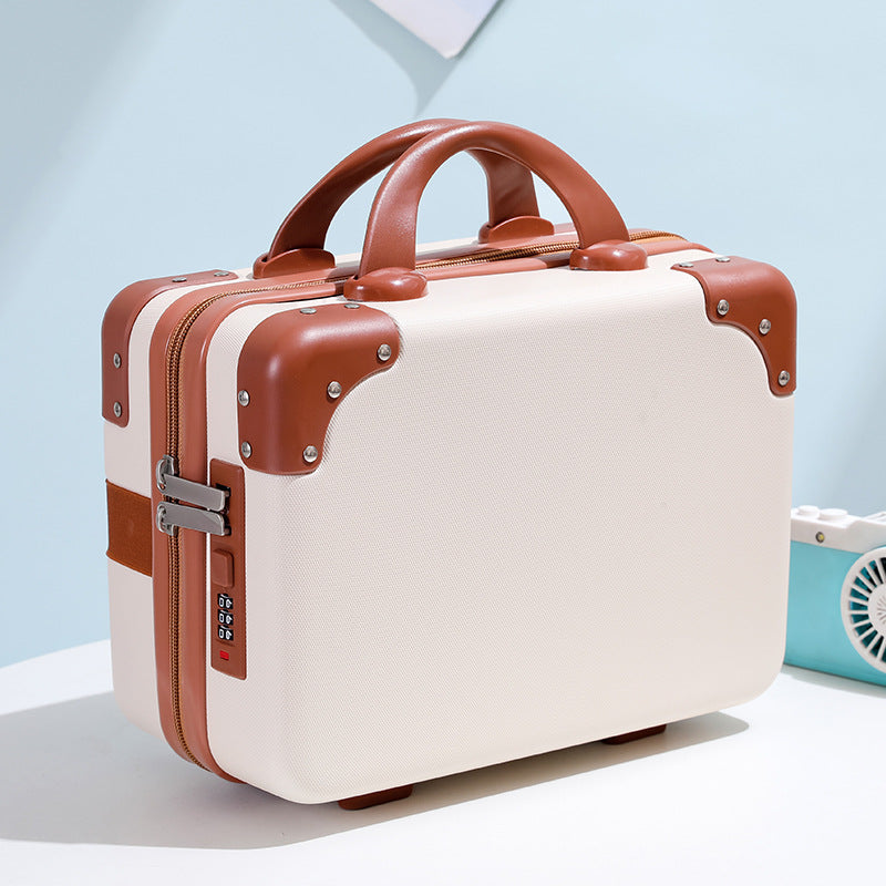 hard-shell vanity carry cosmetic case with reinforced corners and combination lock LoungeYard — product view 6