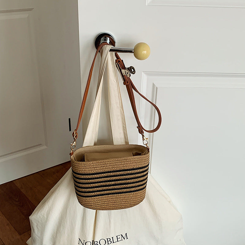 Woven Straw Crossbody Bag — product view 4