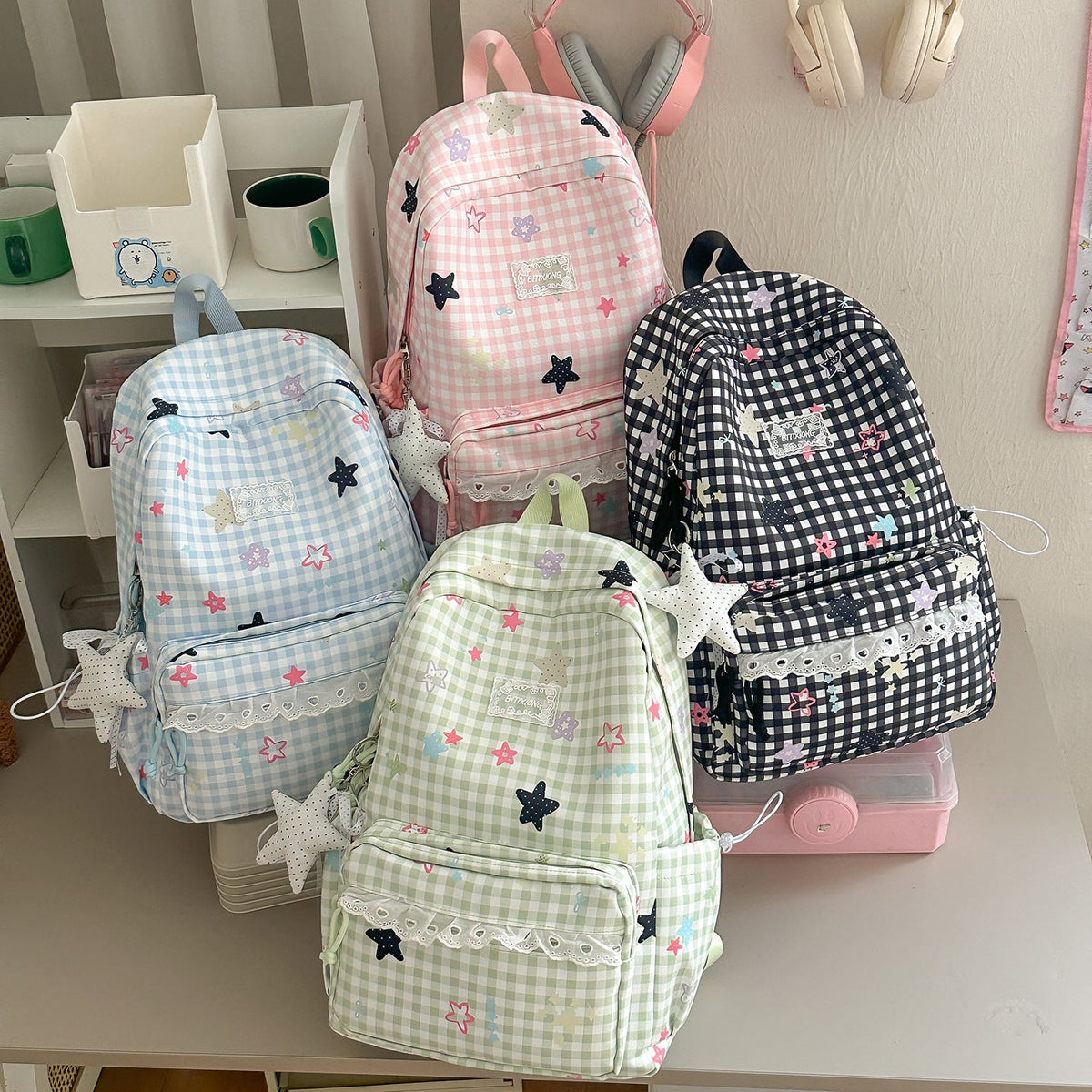 Cute Illustrated Casual Backpack LoungeYard — product view 4