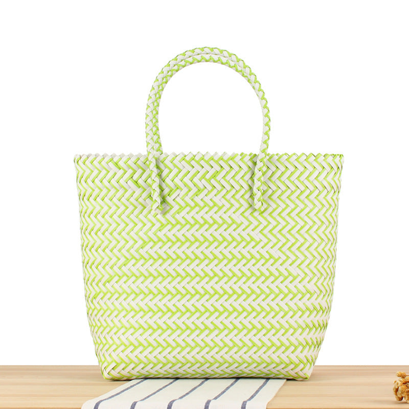 Braided Tote Bag with Sturdy Carry Handles LoungeYard — product view 6