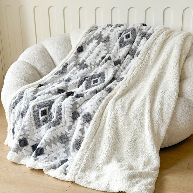 Decorative Fleece Throw Blanket — product view 3