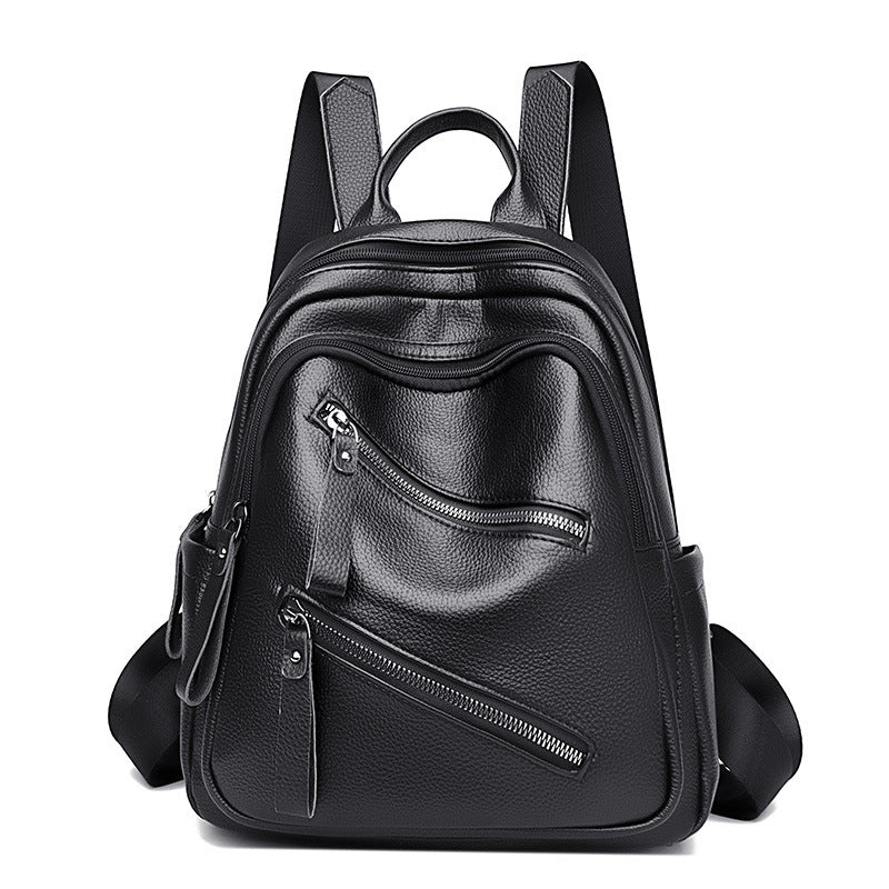 Fashionable Leather Backpack LoungeYard — product view 5