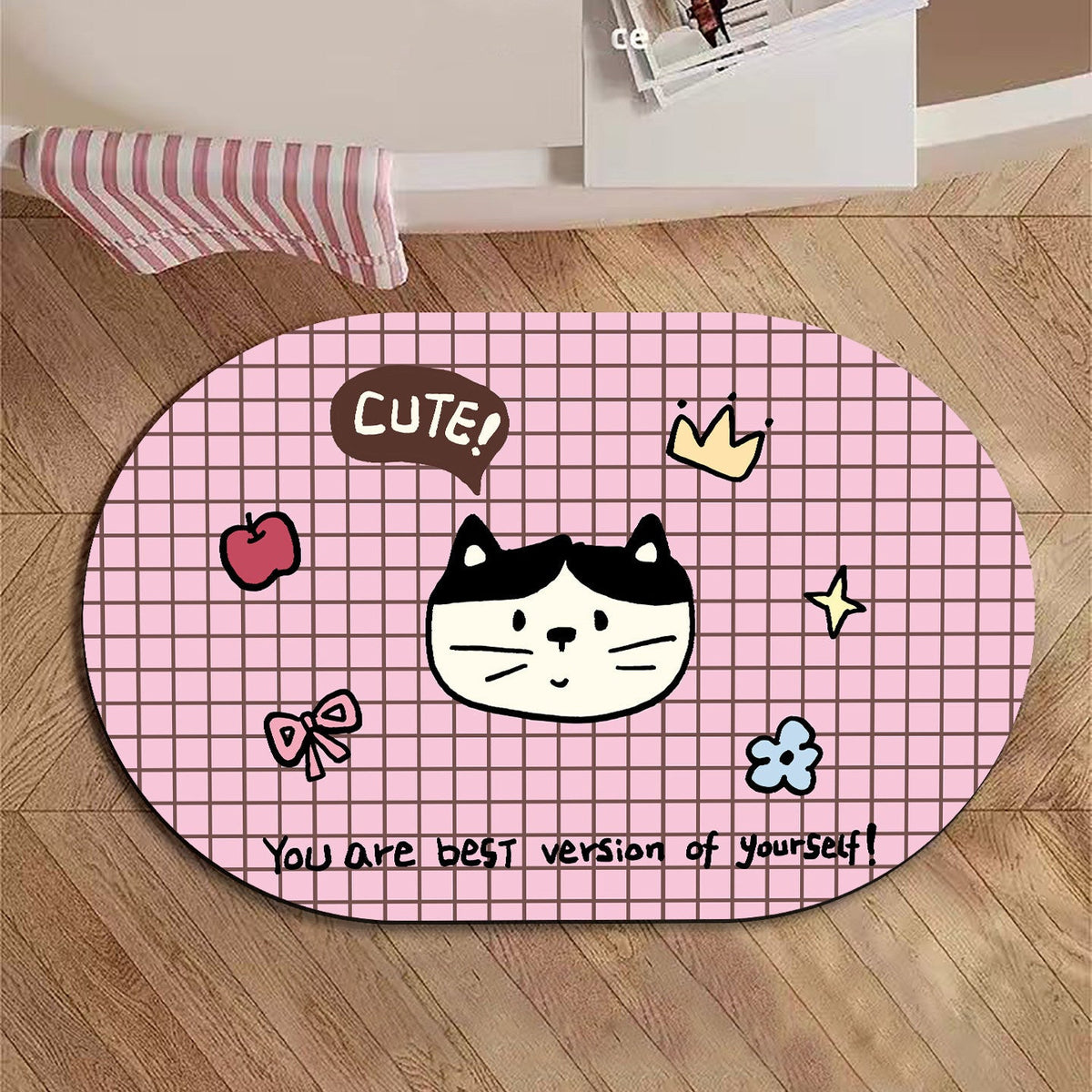 Cute Dog-Themed Plush Bath Mat — product view 7