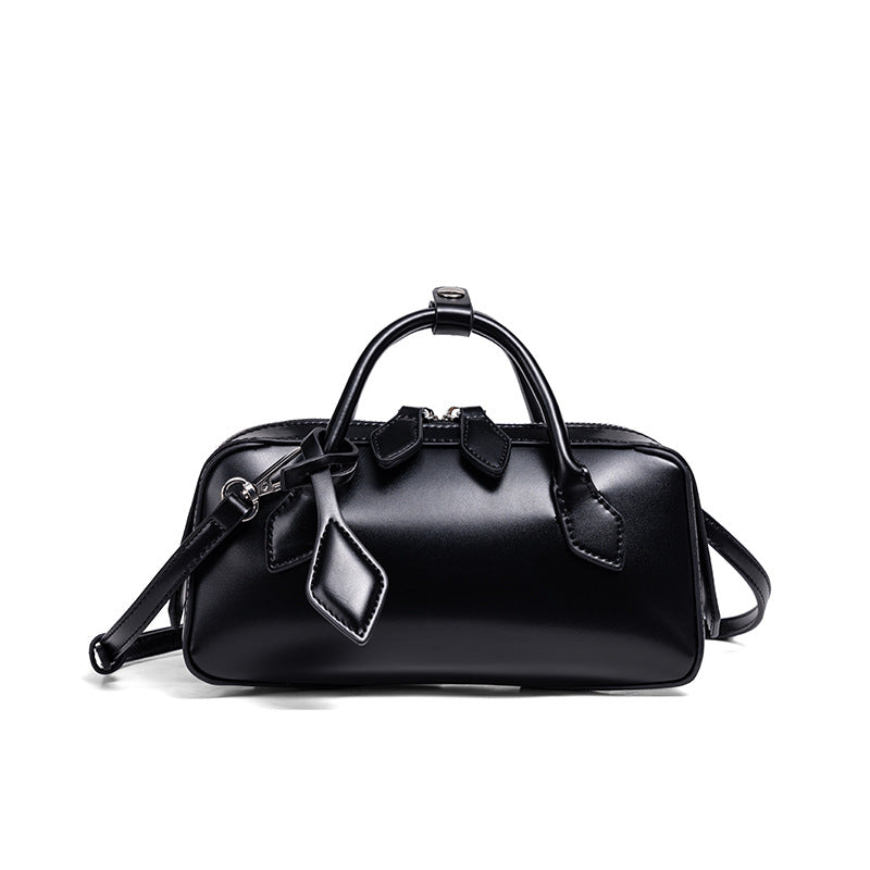 Structured Leather Mini Satchel LoungeYard — product view 2