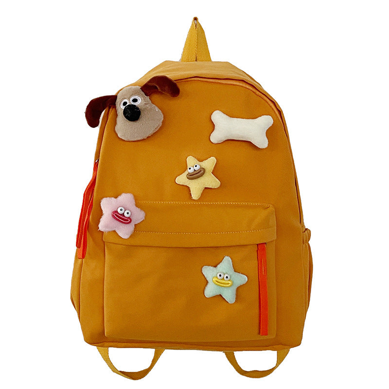 Kids' Playful Character Design School Backpack LoungeYard — product view 4