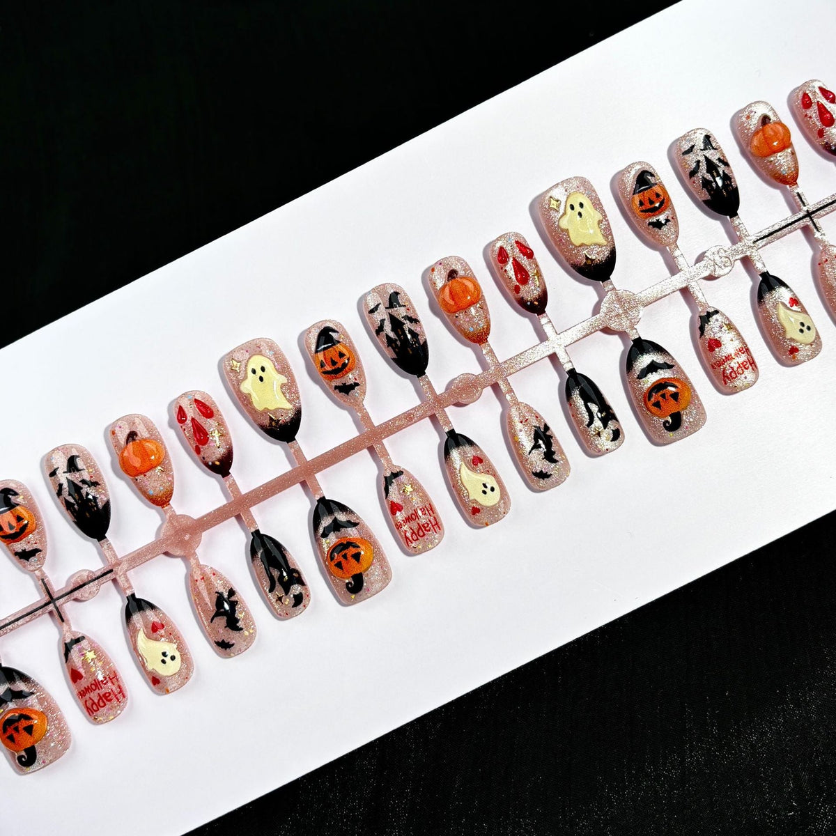 Creative Halloween-Themed Press-On Nail Art Set — product view 2