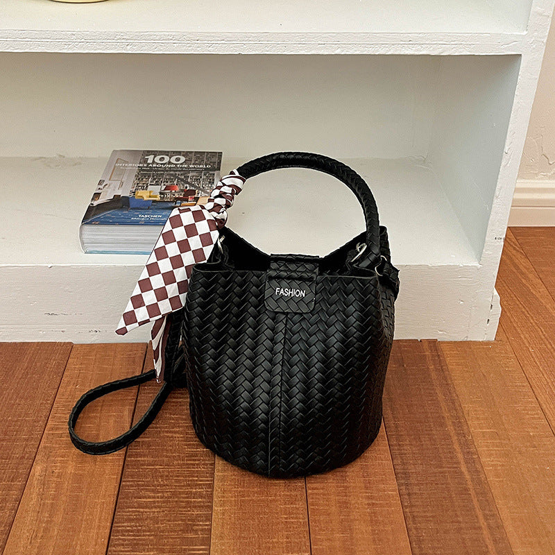 Woven Bucket Handbag — product view 1