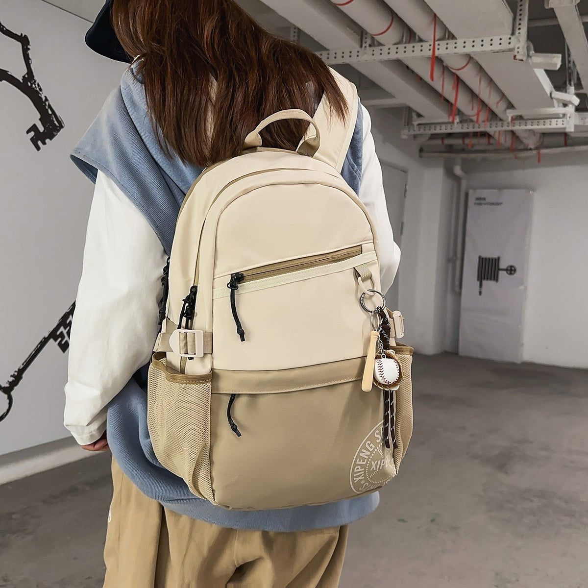 Casual Backpack with Multiple Pockets LoungeYard — product view 6