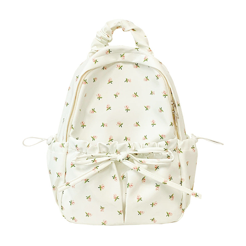 Floral Print Everyday Backpack LoungeYard — product view 5