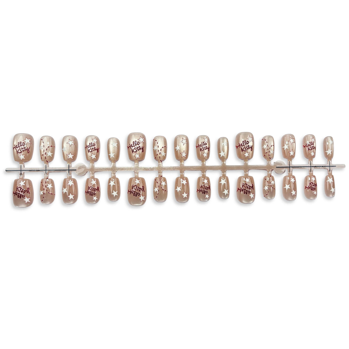Decorative Press-On Nail Art Set with Star Design — product view 5