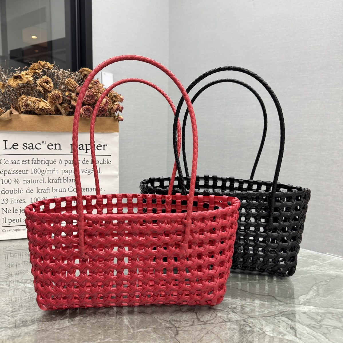 Handmade wicker bag LoungeYard — product view 1