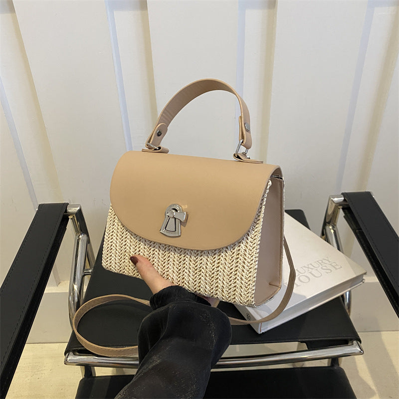 Elegant Handcrafted Straw Tote — product view 6
