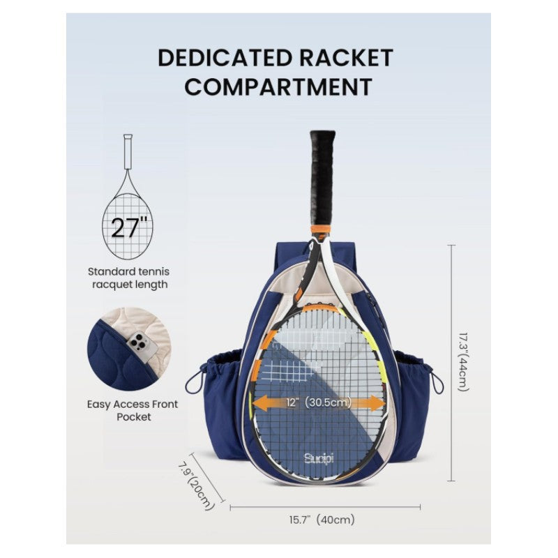 Versatile Tennis Backpack LoungeYard — product view 3