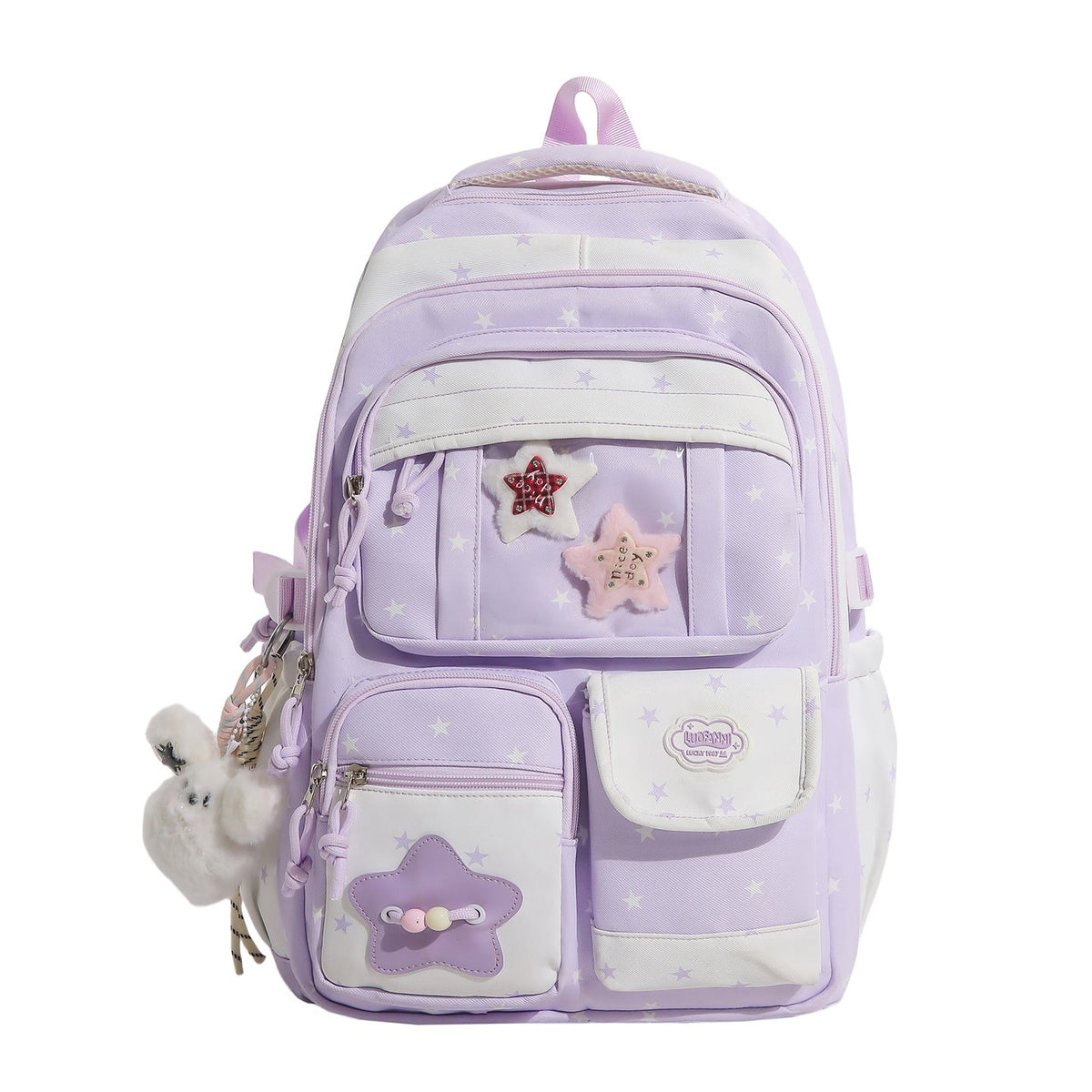 Playful Star-Embellished Backpack LoungeYard — product view 5