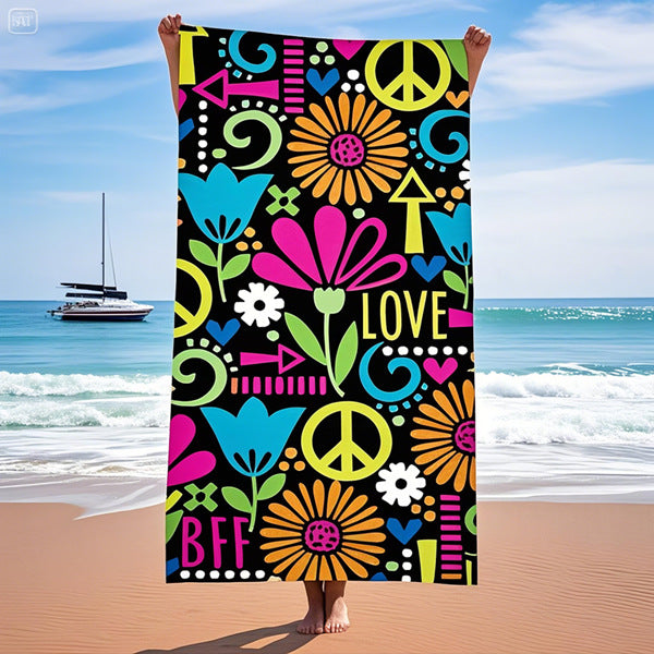 Tropical Paradise Beach Towel LoungeYard — product view 1