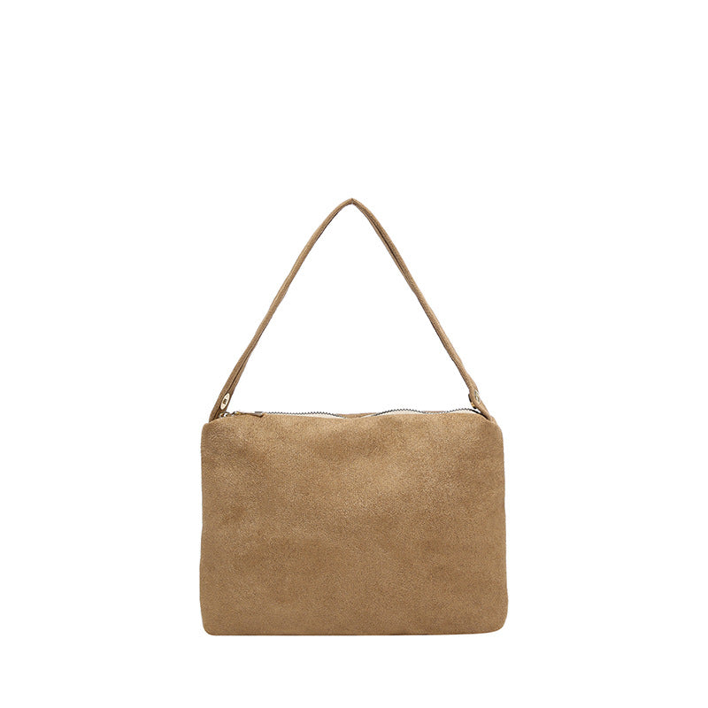 Suede Shoulder Clutch Bag — product view 4