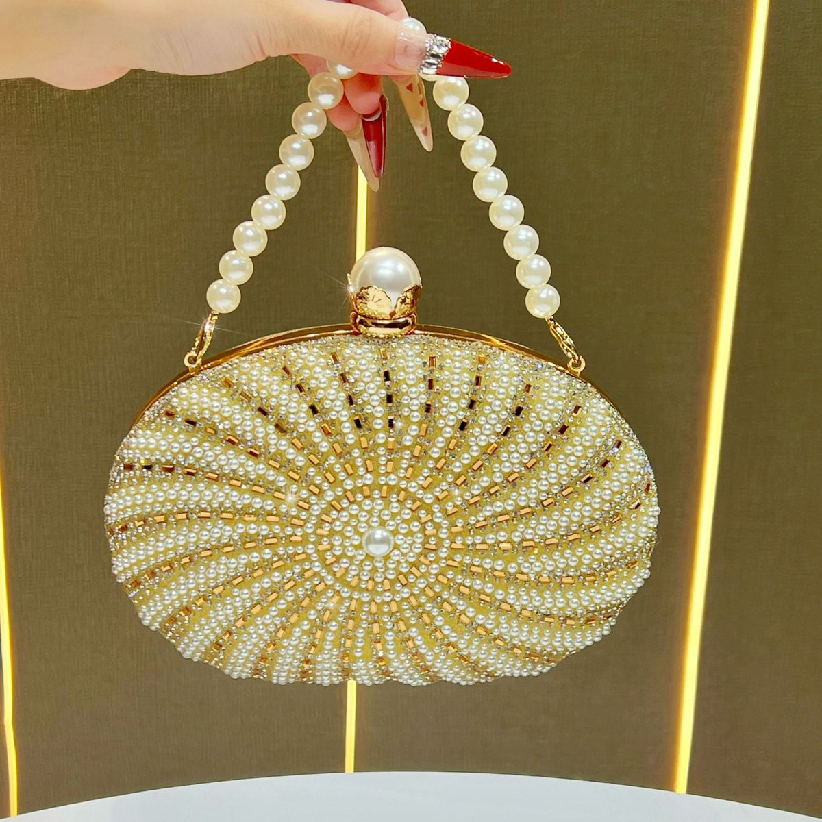 Pearl-Accented Evening Handbag — product view 6